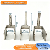 Fourche poussoir en acier inoxydable 304 et aluminium pour convoyeur de machine d'emballage de coussins