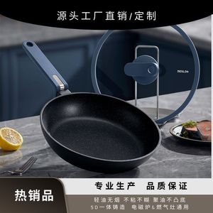 Sartén Antiadherente Desilang de 28 cm con Tapa, Compatible con Inducción, Forma Redonda, Solo Lavar a Mano - Product Image 5