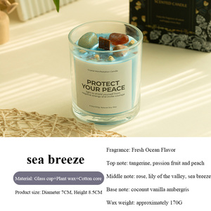 Velas perfumadas personalizadas hechas a mano, velas de aromaterapia de piedra de cristal con fragancia de larga duración para decoración del hogar - Product Image 6