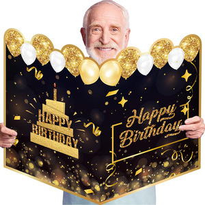 Large Greeting Card Giant Guest Book Big Happy Birthday Card for Happy Birthday Party Decorations Supplies Gifts