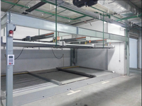 Système de stationnement de voitures semi-automatique multi-niveaux en acier avec capacité de charge de 2500 kg, motorisé et contrôlé par PLC, élévateur de stationnement type puzzle