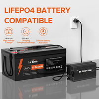 Chargeurs de batterie LiFePO4 48V 10A Protection contre l'inversion de polarité avec indicateur LED Chargeur de batterie au lithium à usage industriel
