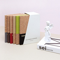 Planificateur en cuir recyclé Journal imprimé personnalisé avec stylo