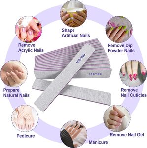 Lime à ongles courbée en forme de banane, demi-lune ou droite, 100/180, personnalisable avec logo – Meilleures ventes - Product Image 2