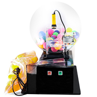 Machine de loterie acrylique électrique Lucky Dip Cage de bingo automatique Machine de loto acrylique transparente Machine de jeu chanceux