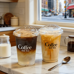 แก้วพลาสติกใส PET ขนาด 500 มล. 16 ออนซ์ สำหรับชานมไข่มุก สมูทตี้ กาแฟเย็น เครื่องดื่มเย็น แบบใช้แล้วทิ้ง พร้อมโลโก้สั่งทำ - Product Image 3