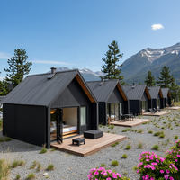 Maisonnette Conteneur d'Expédition Pliable de Luxe Modulaire Préfabriquée avec Appartement et Salle de Bain au Design Moderne