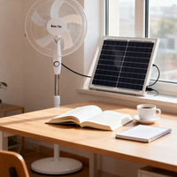 Ventilateur sur pied électrique rechargeable à énergie solaire LumaNaga XY-168 de 16 pouces avec batterie, produit écologique nouvelle génération