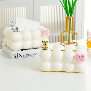 Boîte à mouchoirs créative en PP, décoration pour salon et salle de bain, mouchoirs à tirer, usage domestique - Product Image 2