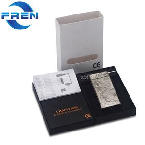 Il fuoco Più Leggero Ricaricabile A Doppio Arco Più Leggero Il Trasporto Del Campione Pistola Accendino con il Laser - Product Image 4