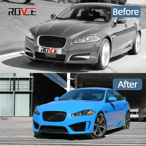 Kit Carrozzeria ROVCE: Paraurti Anteriore, Griglia, Minigonne Laterali, Diffusore Posteriore e Terminali di Scarico per <span class=keywords><strong>Jaguar</strong></span> <span class=keywords><strong>XF</strong></span> 2012-2015 - Aggiornamento Stile XFR-S - Product Image 5