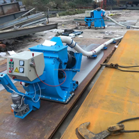 Mesin Shot Blasting Beton Permukaan Parkir Tugas Berat Industri Presisi Tinggi Portabel Ringkas