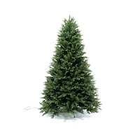 Sapin de Noël Artificiel Épicéa Floqué de Neige Pré-éclairé avec Lumières Blanc Chaud à Efficacité Énergétique