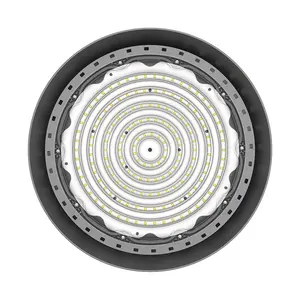 Fabrik Lager industrielle Beleuchtung UFO Hochbuchten 100 W 150 W 200 W 300 W Led Hochbuchtenlicht schwarz Ac85-265 V