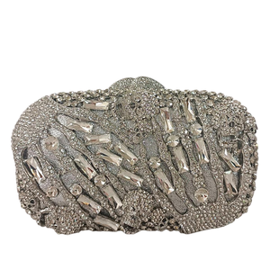 Bolso de mano único con diseño de mano de esqueleto y pedrería, deslumbrante bolso de noche con calavera de cristal, bolso de mano espeluznante de Halloween para mujer - Product Image 6