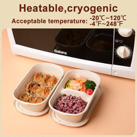 Récipient à emporter biodégradable en bagasse jetable personnalisé Emballage alimentaire en papier compostable pour restaurant Sushi en relief