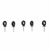 Aislador de Poste de Plástico de Alta Calidad, Aisladores para Cercas Eléctricas, Aislador de Anillo Roscado L1, Accesorios para Cercas, Natural, Fácil de Instalar