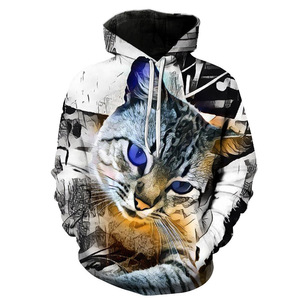 Popolare serie di animali Hoddies per gli uomini abbigliamento sportivo <span class=keywords><strong>lupo</strong></span> leone Panda Street Wear felpa con cappuccio Unisex in poliestere di alta qualità - Product Image 5