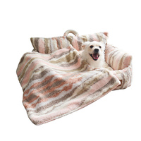 2024 Neues Design Wasch bares Luxus-Katzen sofa Weiches Leinen und Gummi mit atmungsaktivem Schaum Nettes flauschiges Hunden est kissen
