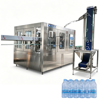 Remplisseuse d'eau minérale pure en bouteille petite entièrement automatique 3 en 1