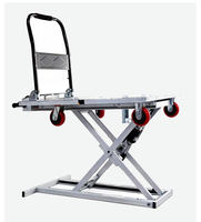 Chariot élévateur à ciseaux électrique multifonctionnel, chariot de manutention hydraulique, camionnette à plateau pliable portable montée sur véhicule 200kg-500kg