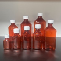 Flacon ovale ambré de haute qualité pour pharmacie, 1 oz, 2 oz, 3 oz, 4 oz, 6 oz, 8 oz, 12 oz, 16 oz, pour médicaments liquides oraux, sirop contre la toux