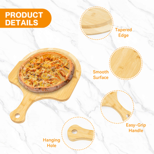 Paddle in legno per <span class=keywords><strong>Pizza</strong></span> con manico per cottura, servizio e taglio per <span class=keywords><strong>Pizza</strong></span>, pane - Product Image 5