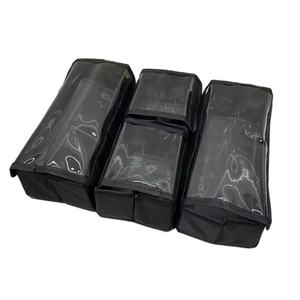 Sac de rangement multifonctionnel pour maquillage et serviettes, avec doublure intérieure, fermeture ouverte, idéal pour les maquilleurs en déplacement - Product Image 5