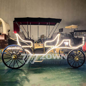 Carros de caballos eléctricos reales de lujo ZOWN, remolque turístico de Henan para instalaciones de parque de atracciones, turismo al aire libre - Product Image 6