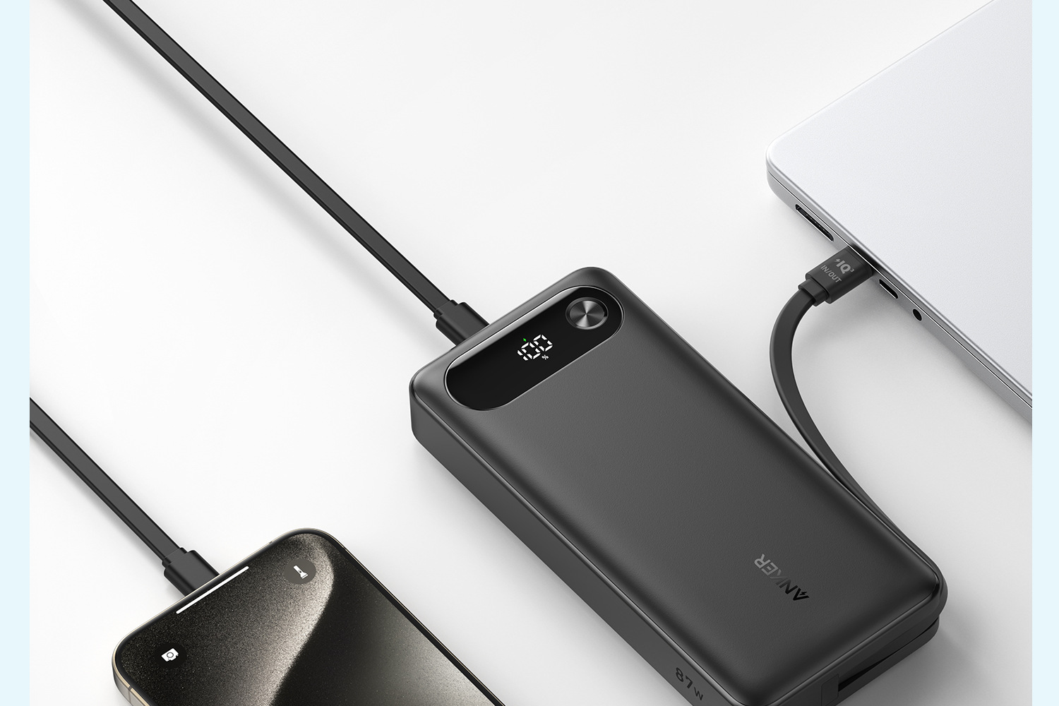 Cargador portátil Anker A1383 de 20000mAh con carga rápida