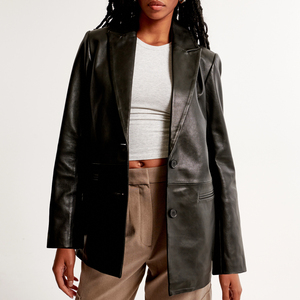 Phong cách áo khoác len cho phụ nữ thời trang chất lượng cao thoải mái thiết kế nút duy nhất rắn sản xuất bangladeshi bán buôn - Product Image 5