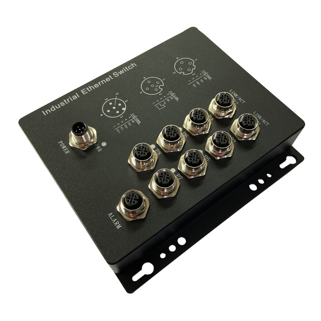 InMax Manufacture 12v 24v 8 Port M12 Shipboard Vehicle Metro Subway Waterproof Switch Ip67 Ip65 Ip54 Railway Ethernet Switch