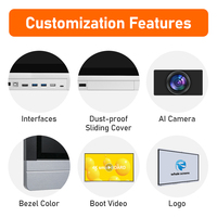 Pizarra Digital Interactiva con Pantalla Táctil Android/OPS de 4k, 86, 55, 65, 75, 85, 98 Pulgadas, Precio de Fábrica