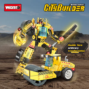 Giocattoli WOMA Building Block <span class=keywords><strong>City</strong></span> <span class=keywords><strong>Builder</strong></span> camion da costruzione Robot che trasforma Figure giocattoli - Product Image 4