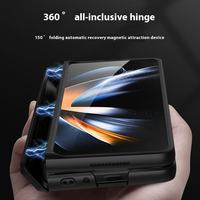 Étui de téléphone PC pour Z Fold 7 6 5, style professionnel élégant, protection intégrale, anneau magnétique, léger, antichoc, sac OPP