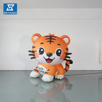 Modelo de Tigre Inflable Gigante Personalizado, Mascota Animal Inflable para Decoración de Eventos al Aire Libre y Publicidad