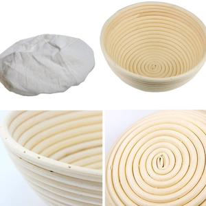 Cesta redonda para fermentar pan con forro <span class=keywords><strong>de</strong></span> tela, la tazón ideal para masa <span class=keywords><strong>de</strong></span> pan <span class=keywords><strong>de</strong></span> levadura y masa <span class=keywords><strong>de</strong></span> pan <span class=keywords><strong>de</strong></span> panadería. - Product Image 2