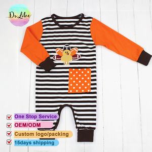 ชุดจั๊มสูทไก่งวงวันขอบคุณพระเจ้าชุดรอมเปอร์สำหรับเด็กทารกแรกเกิดเสื้อผ้าบูติกสำหรับเด็กผู้หญิงเด็กผู้ชายวัยหัดเดิน - Product Image 1