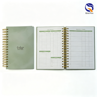 Nouveauté : Carnet à spirale A5 à couverture rigide avec pages lignées à points pour Bullet Journal, bureau, école, écriture et notes