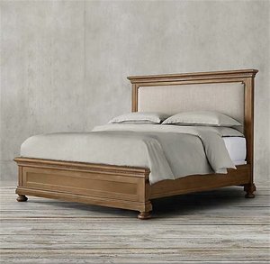 Cama de Madera de Alta Costura Estilo Francés Vintage para Dormitorio Antiguo - Product Image 6