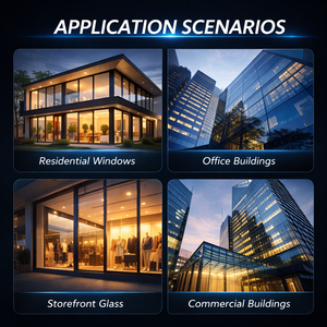 4mil 8mil 12mil 16mil 21mil Black <strong>Safety</strong> Window <strong>Film</strong> for Buildings Anti Shatter Security <strong>Glass</strong> Protection - Product Image 5