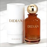 Flacon de parfum de luxe en verre rond noir dégradé, vide, avec pulvérisateur, 30ml, 50ml, 100ml, personnalisable, faible MOQ
