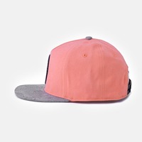 Casquette de baseball rose en coton peigné brodé, style européen et américain, hip-hop, 6 panneaux, imprimée numériquement, populaire toutes saisons