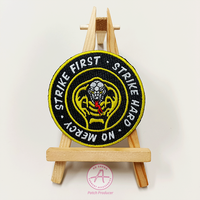 AoSheng Tissé Broderie Badge Patch Broderie Patchs Vêtements Chapeau Personnalisé Broderie Fer sur Patchs