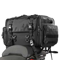 Pour ZC099 Échantillon Gratuit Sac de Casque Moto en Cuir 45L pour Porte-Bagages Arrière ADV Voyage 1 Pièce Rétrofit/Amélioration