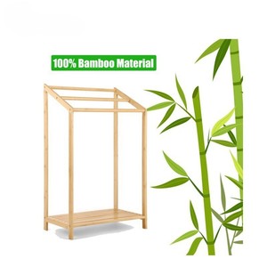 Toallero de Bambú de 3 Barras, Organizador de Almacenamiento, Estante para Baño y Sala de Estar - Product Image 4
