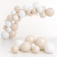 Kit d'arche de guirlande de ballons gonflables réutilisables en latex Jyao pour la décoration de fêtes d'anniversaire d'enfants et de mariages, en PVC sérigraphié rechargeable