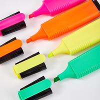 Ensemble de papeterie de bureau et d'école de marque privée stylo marqueur coloré fluorescent et surligneur pastel pour étudiants et professionnels