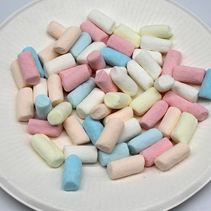 Caramelo de malvavisco liofilizado con sabor afrutado al por mayor, caramelo de algodón crujiente dulce en forma de tiza colorida empaquetado en bolsas - Product Image 5