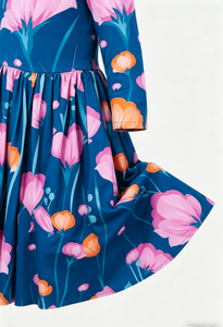 <span class=keywords><strong>Robe</strong></span> tourbillonnante à poches motif <span class=keywords><strong>coquelicot</strong></span> pour bébés filles, style boutique, prix d'usine, vente chaude - Product Image 5